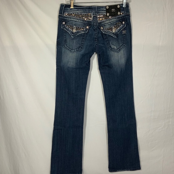 Miss Me Bling Boot Cut Sequin Jeans - Size 28 - Picture 5 of 15